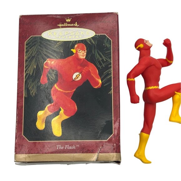 Hallmark Keepsake Ornament The Flash 1990 DC Comics Handcrafted Christmas Decora - Picture 1 of 6